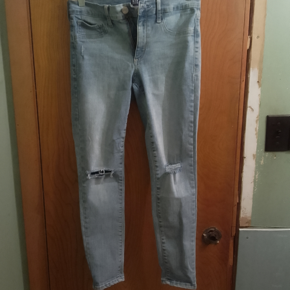 Gap Light‎ Blue Distressed Skinny Jeans